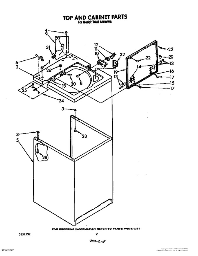 Diagram for TAWL680WN0