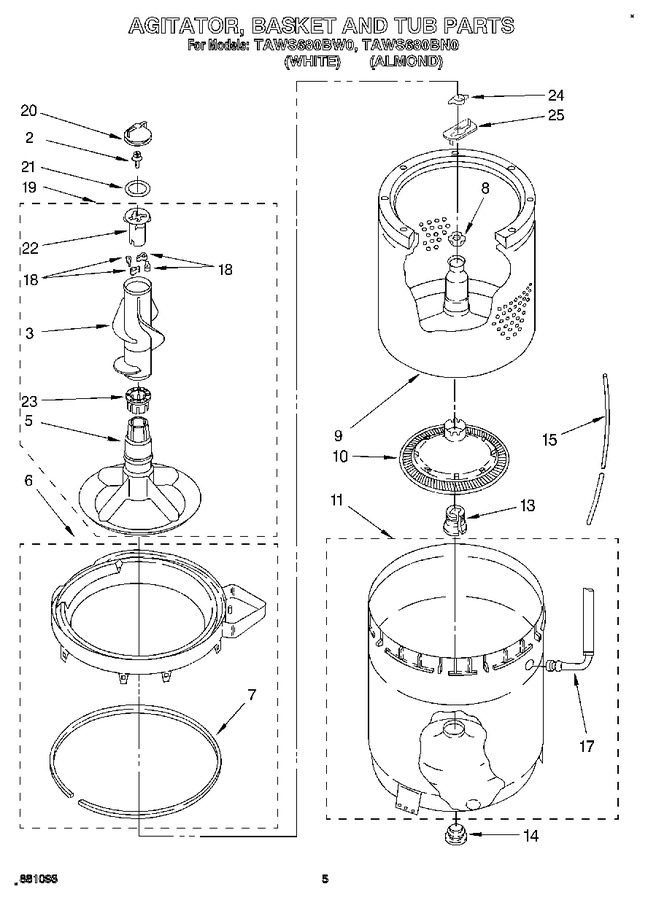 Diagram for TAWS680BW0