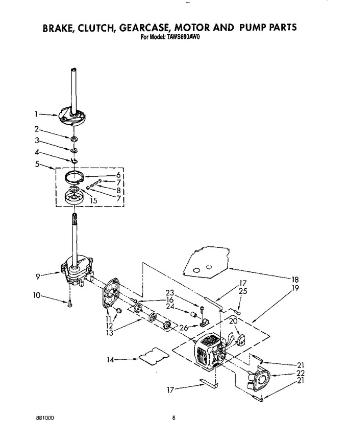 Diagram for TAWS690AW0