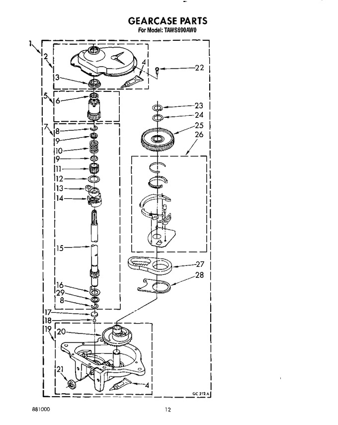 Diagram for TAWS690AW0