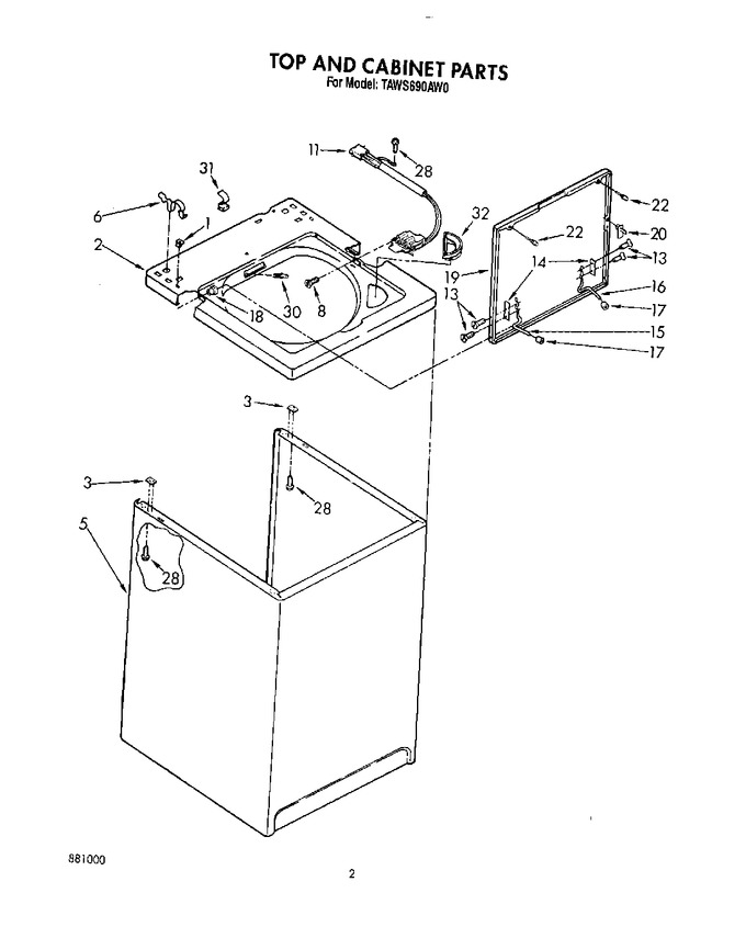 Diagram for TAWS690AW0