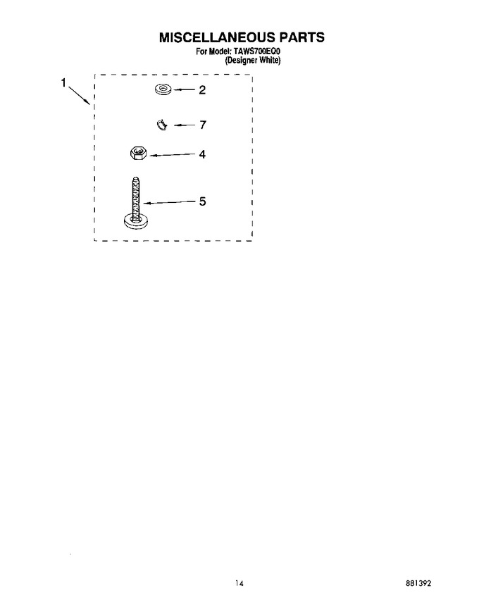 Diagram for TAWS700EQ0