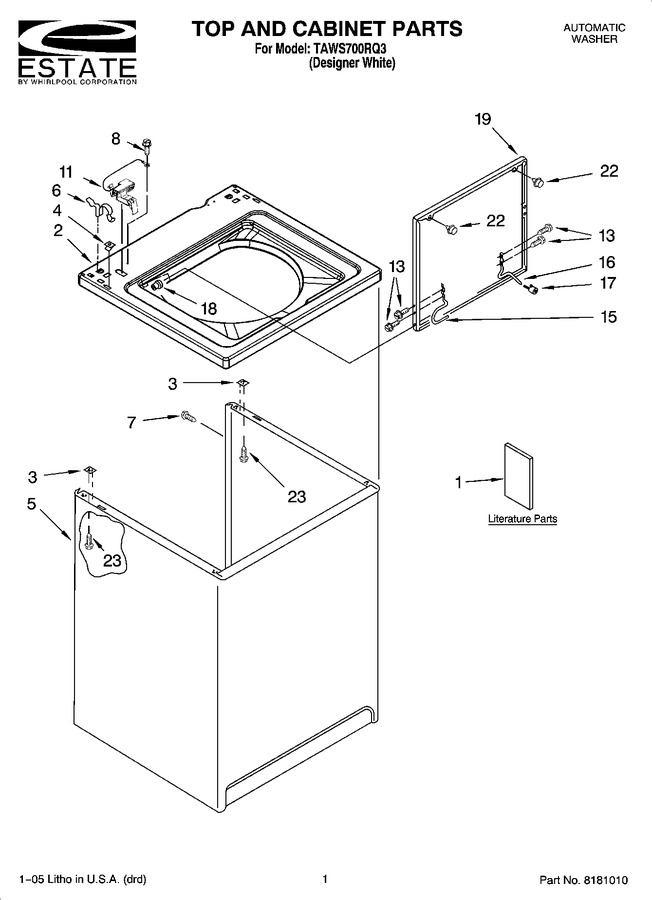Diagram for TAWS700RQ3