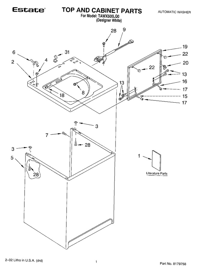 Diagram for TAWX500LQ0
