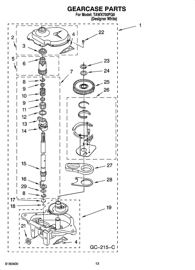 Diagram for TAWX700PQ0