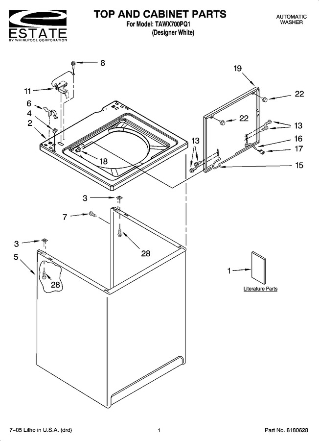Diagram for TAWX700PQ1