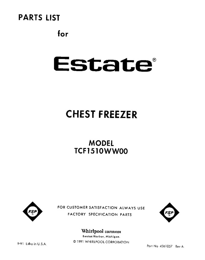 Diagram for TCF1510WW00