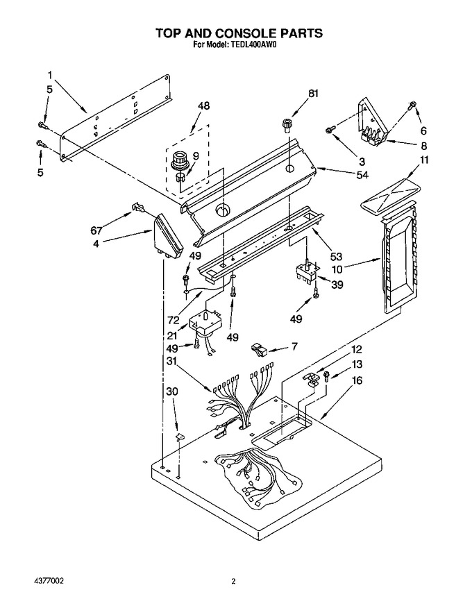 Diagram for TEDL400AN0