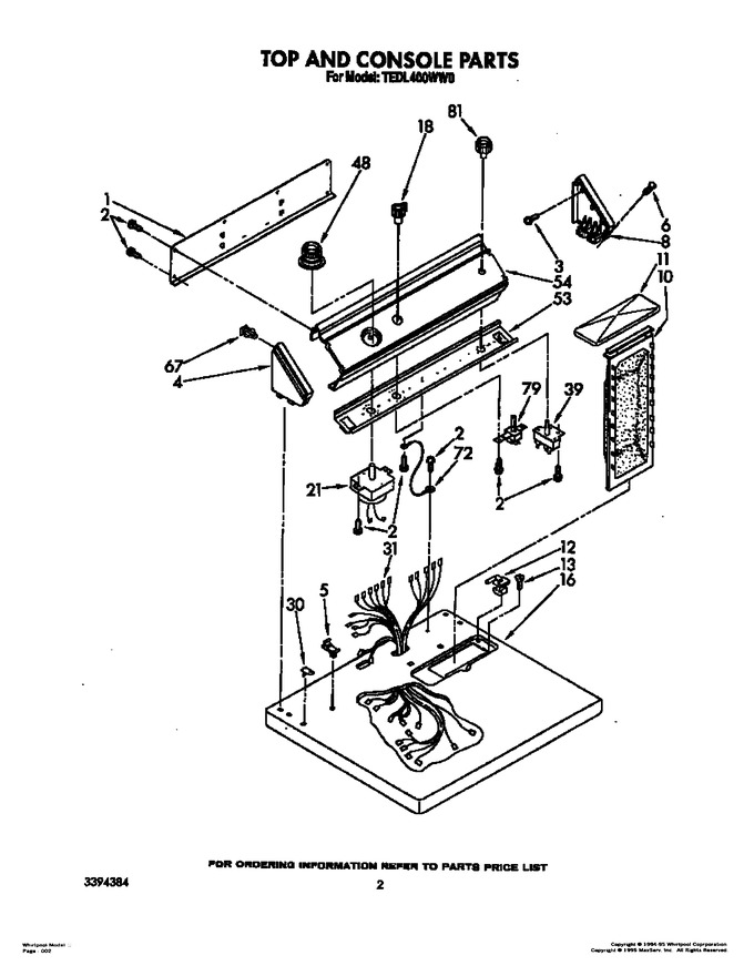 Diagram for TEDL400WW0