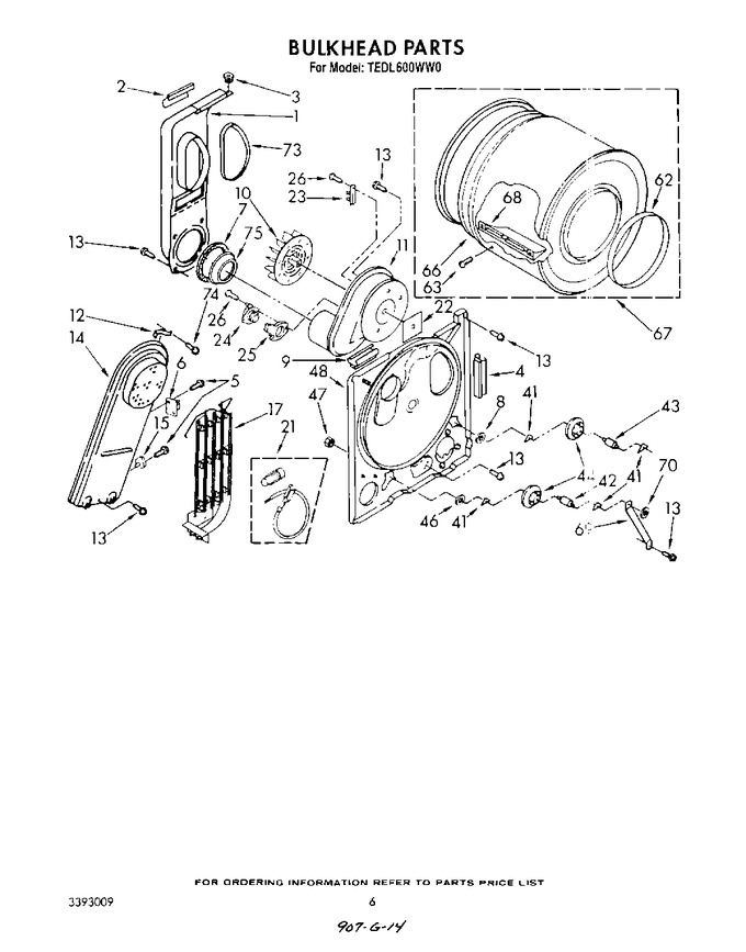 Diagram for TEDL600WN0