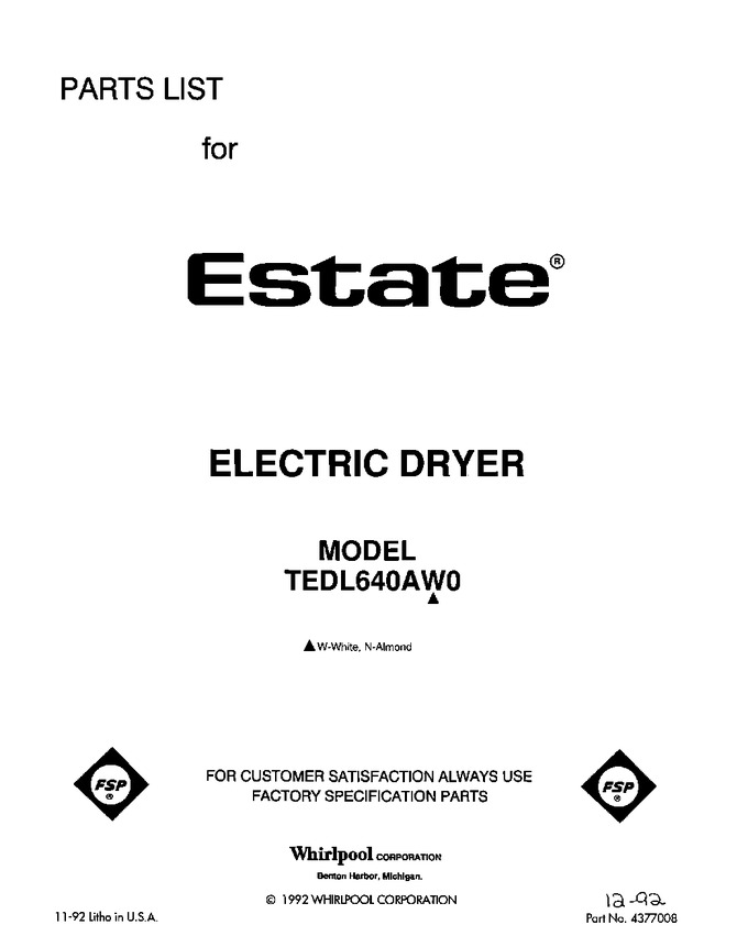 Diagram for TEDL640AW0