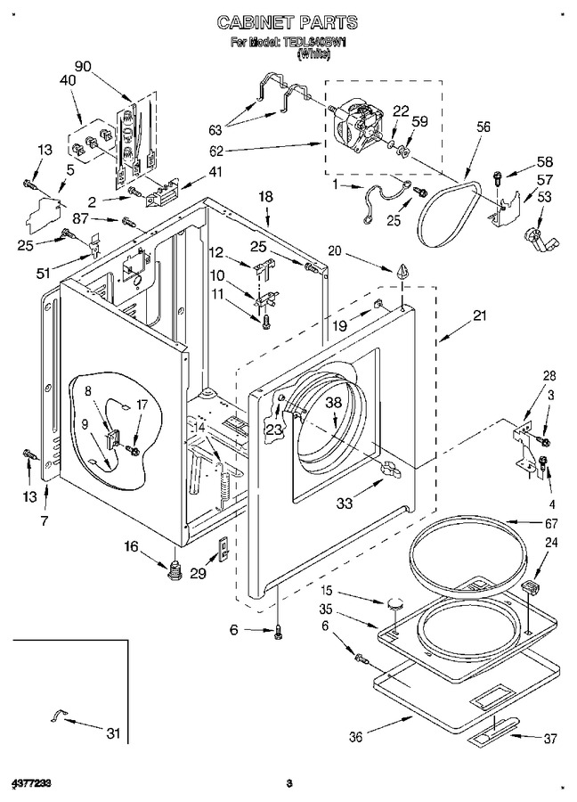 Diagram for TEDL640BW1