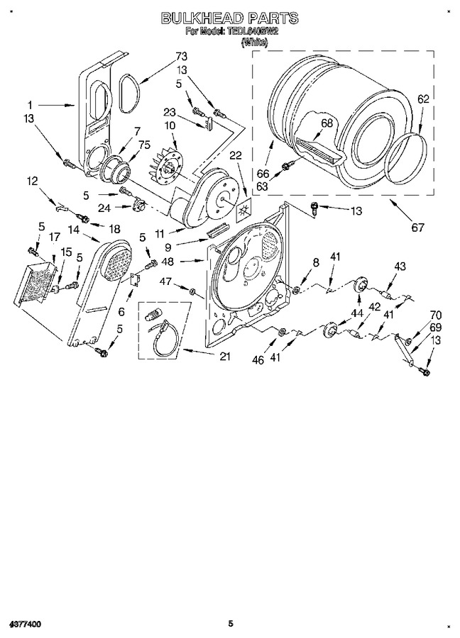 Diagram for TEDL640BW2