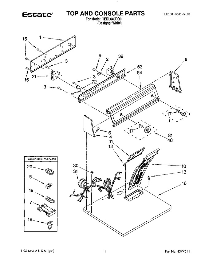 Diagram for TEDL640DQ0