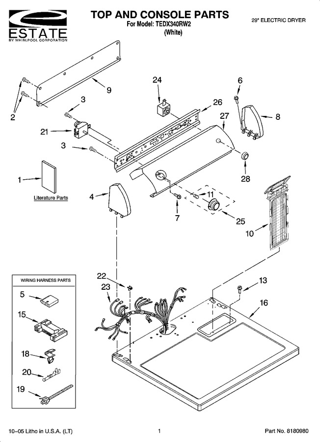 Diagram for TEDX340RW2
