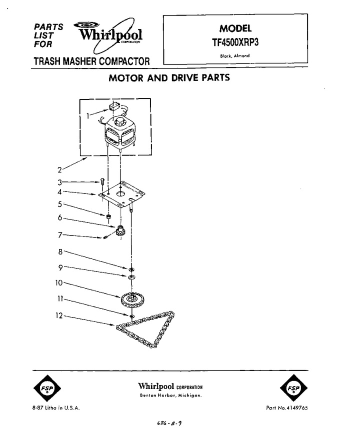 Diagram for TF4500XRP3