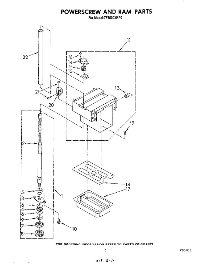 Diagram for TF8500XRP0