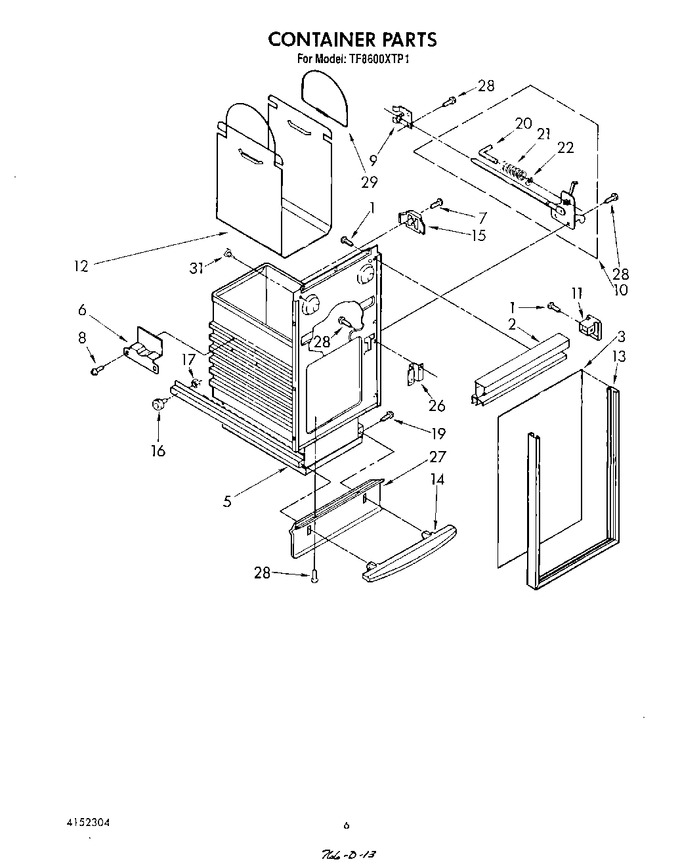 Diagram for TF8600XTP1
