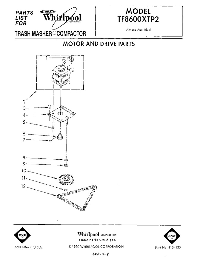 Diagram for TF8600XTP2