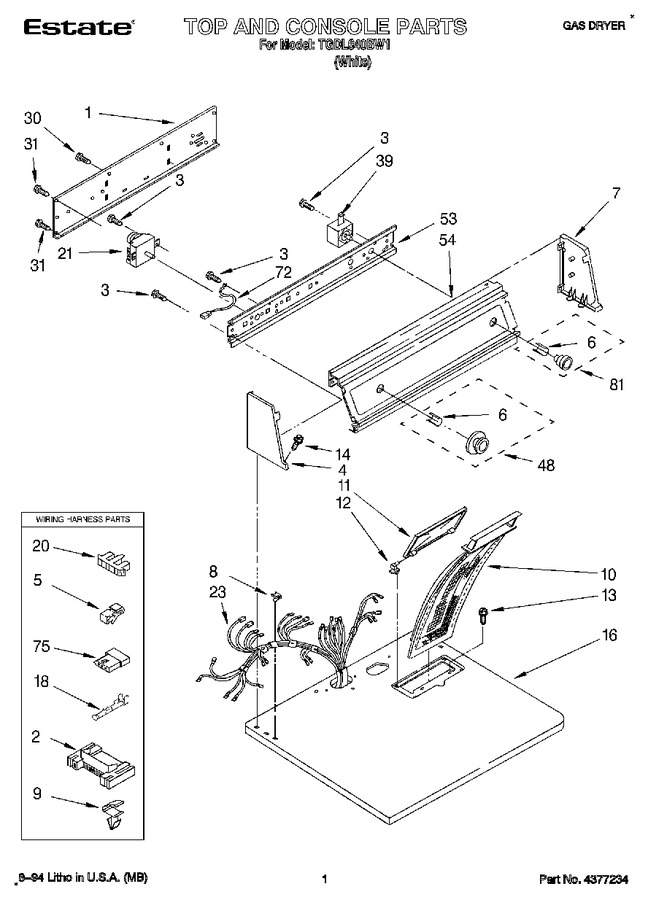 Diagram for TGDL640BW1