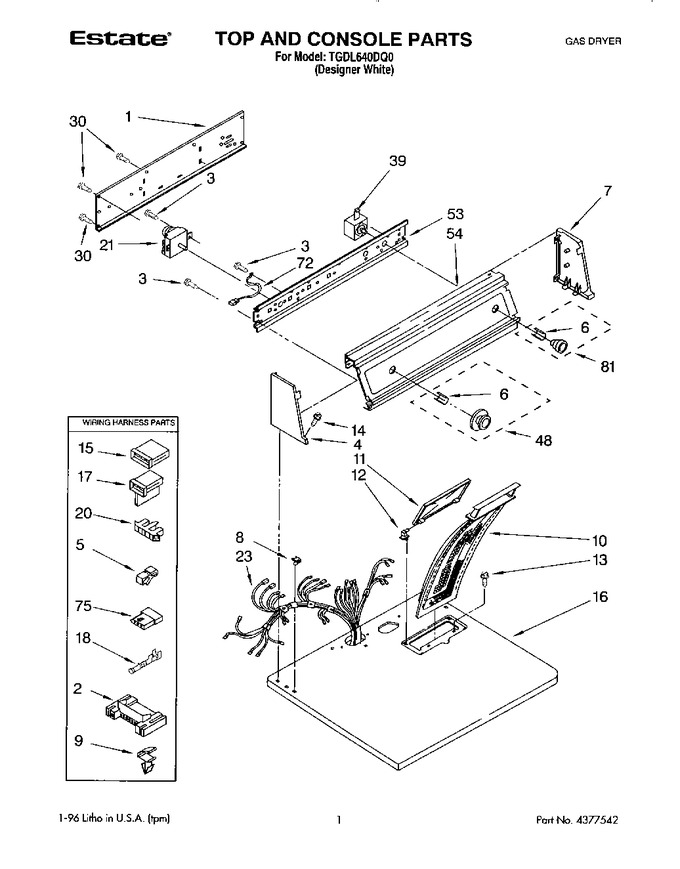 Diagram for TGDL640DQ0