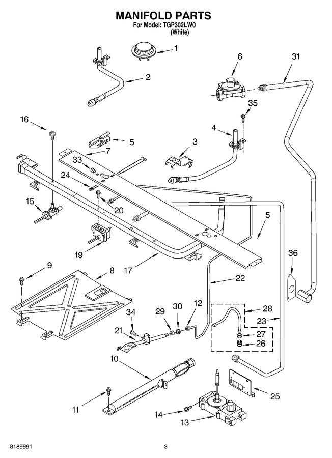 Diagram for TGP302LW0