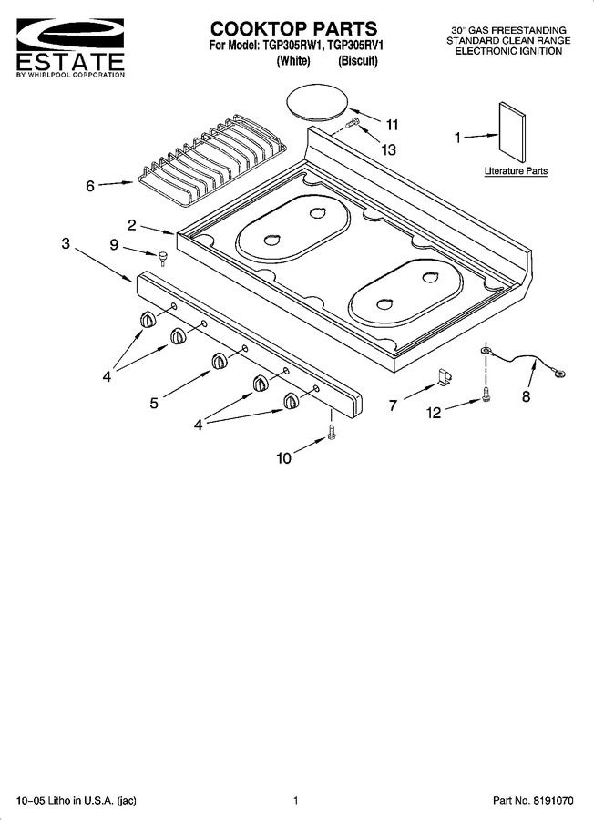 Diagram for TGP305RV1