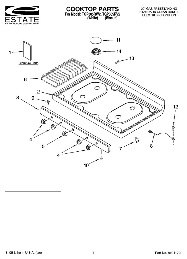 Diagram for TGP305RV2