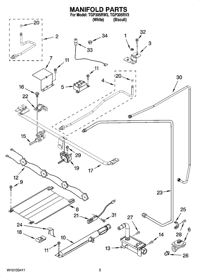 Diagram for TGP305RV3