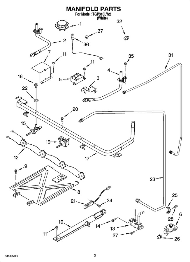 Diagram for TGP310LW2