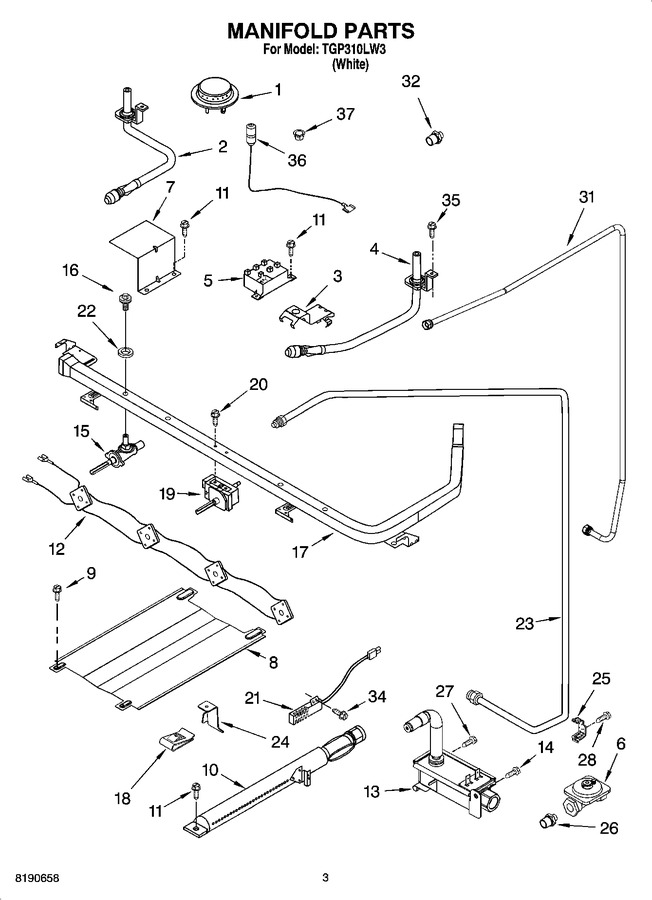 Diagram for TGP310LW3
