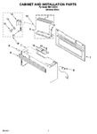 Diagram for 06 - Cabinet And Installation Parts