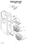 Diagram for 04 - Freezer Liner Parts