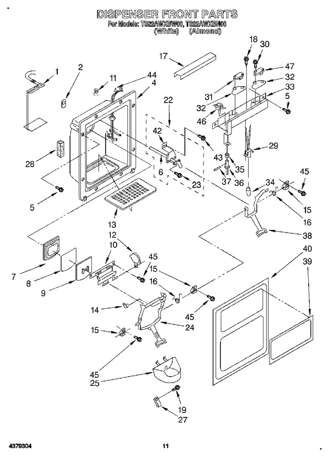 Diagram for TS22AWXBW00