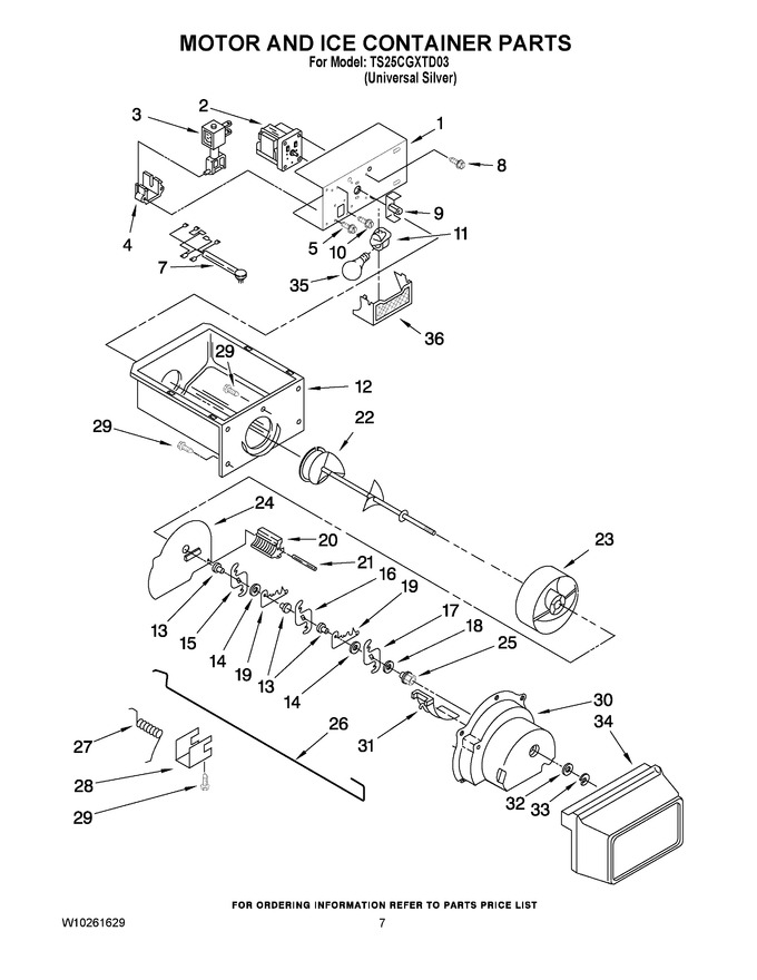 Diagram for TS25CGXTD03