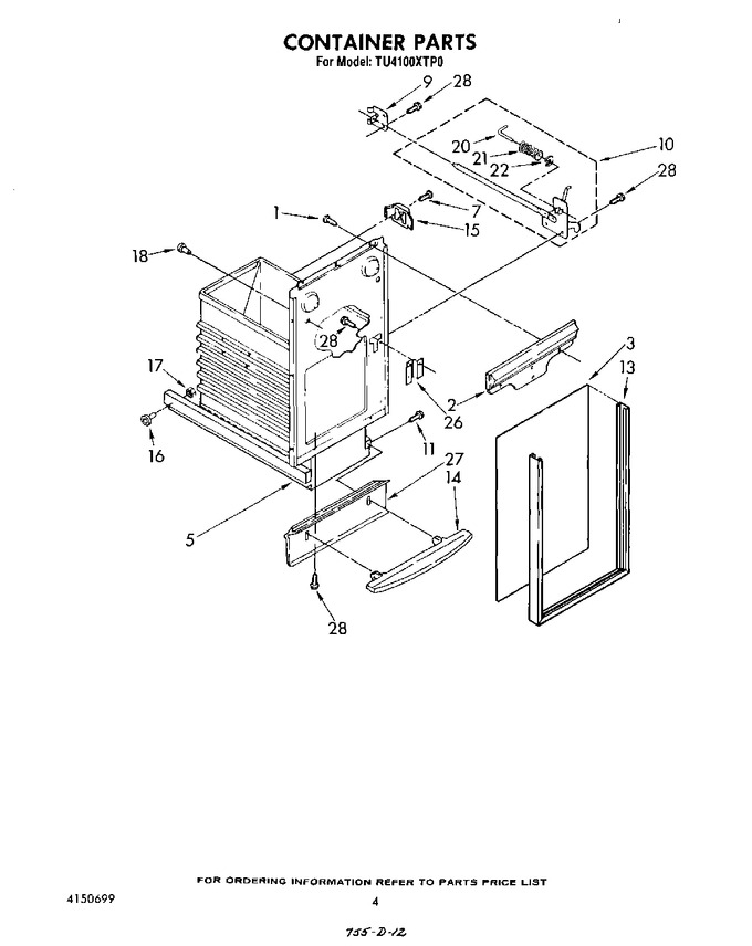 Diagram for TU4100XTP0