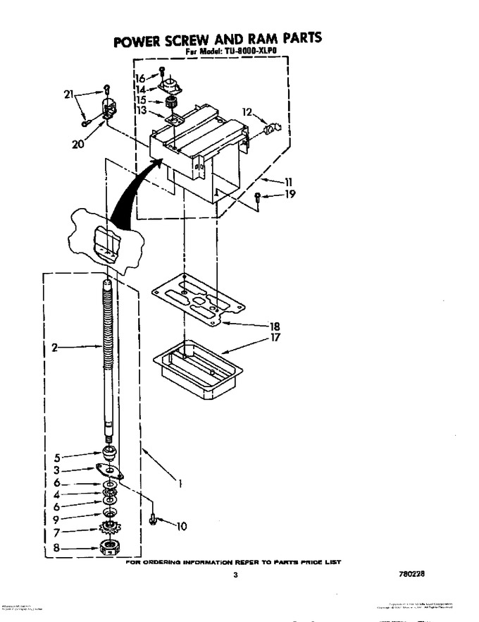 Diagram for TU8000XLP0