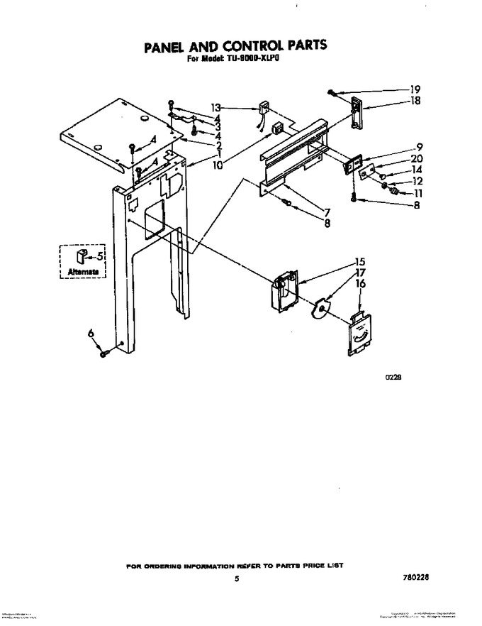 Diagram for TU8000XLP0