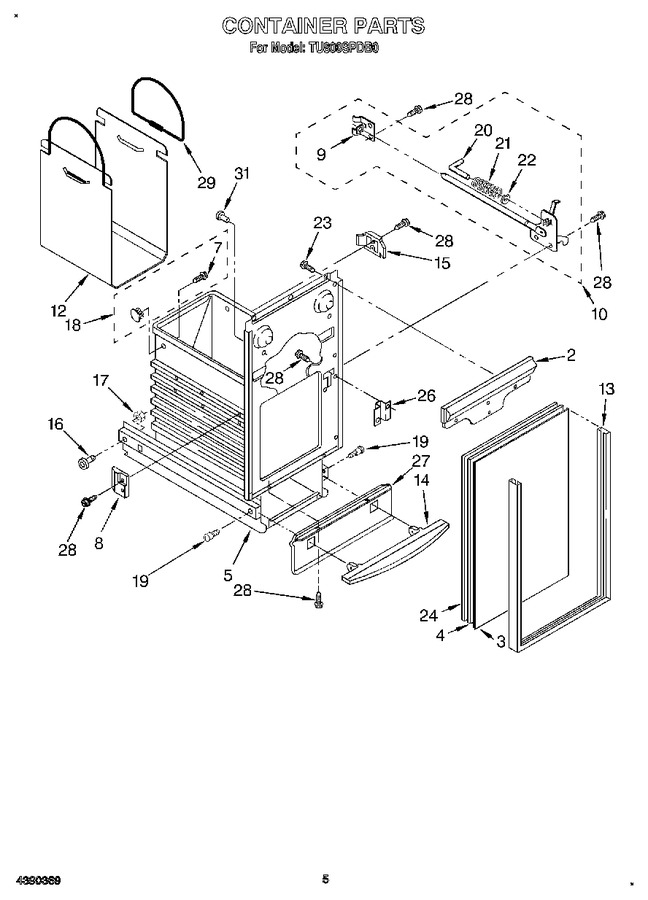 Diagram for TU800SPDB0