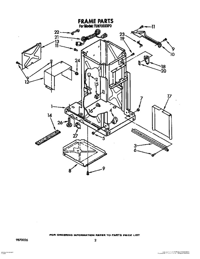 Diagram for TU8700XXP0