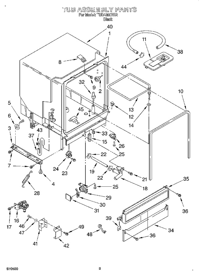 Diagram for TUD4000EB2