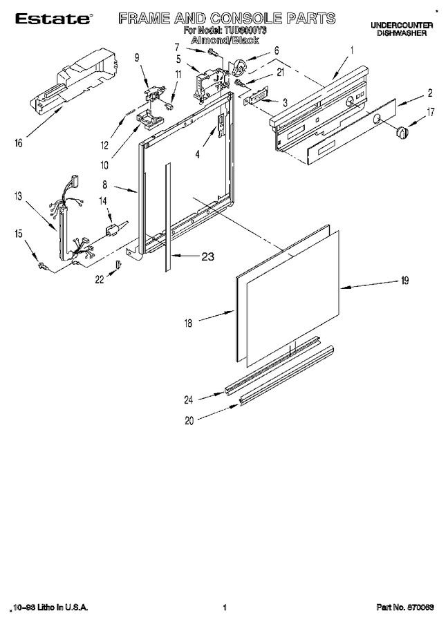 Diagram for TUD5000Y3