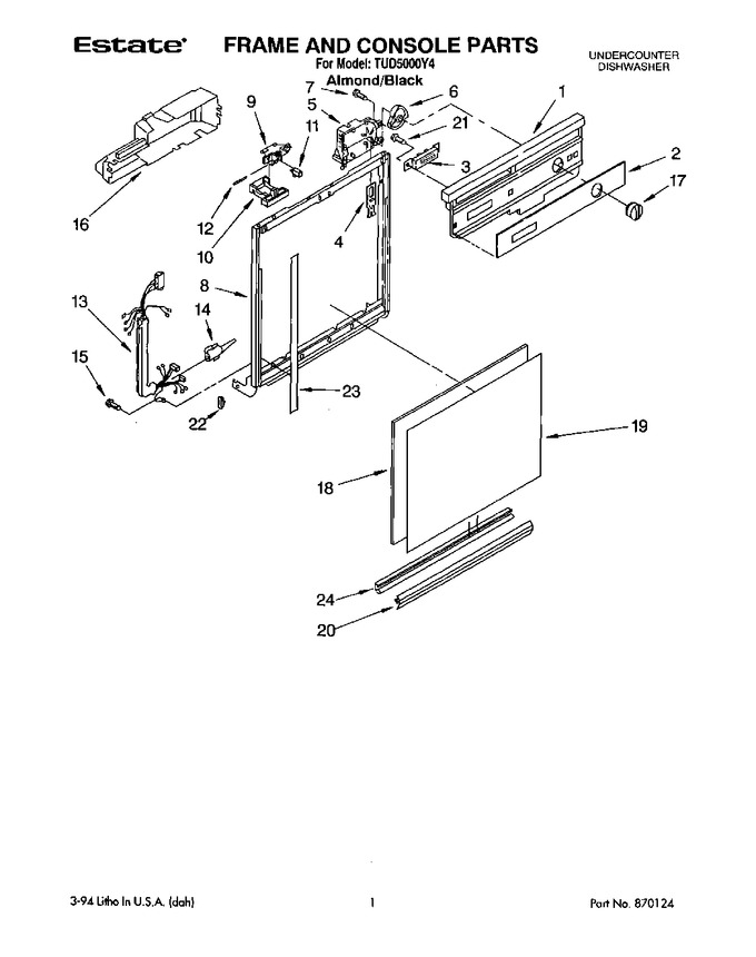 Diagram for TUD5000Y4