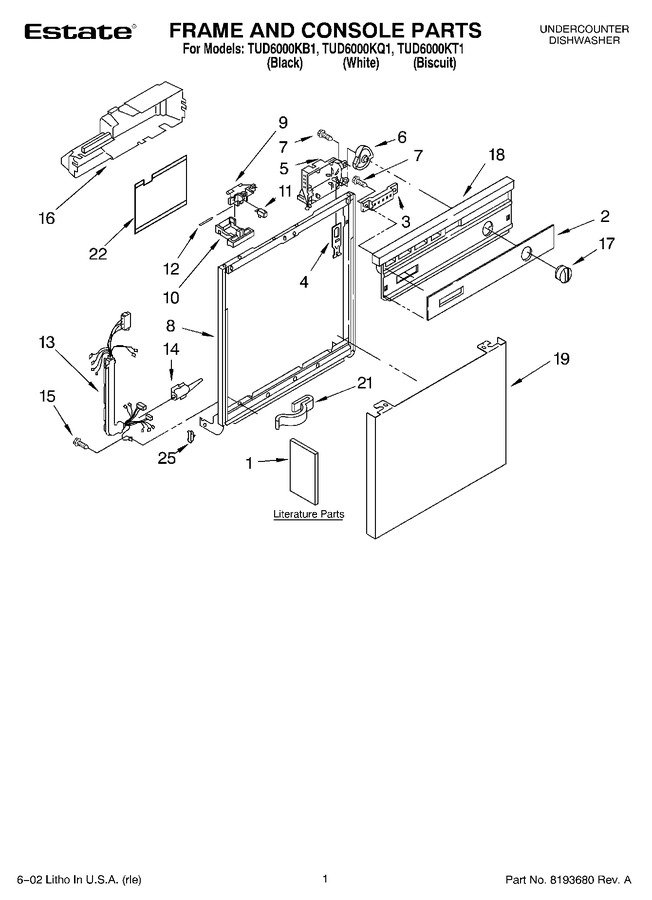 Diagram for TUD6000KB1