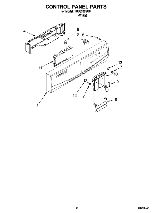Diagram for TUD8700SQ0
