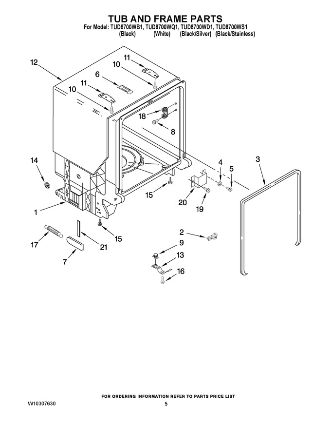 Diagram for TUD8700WS1