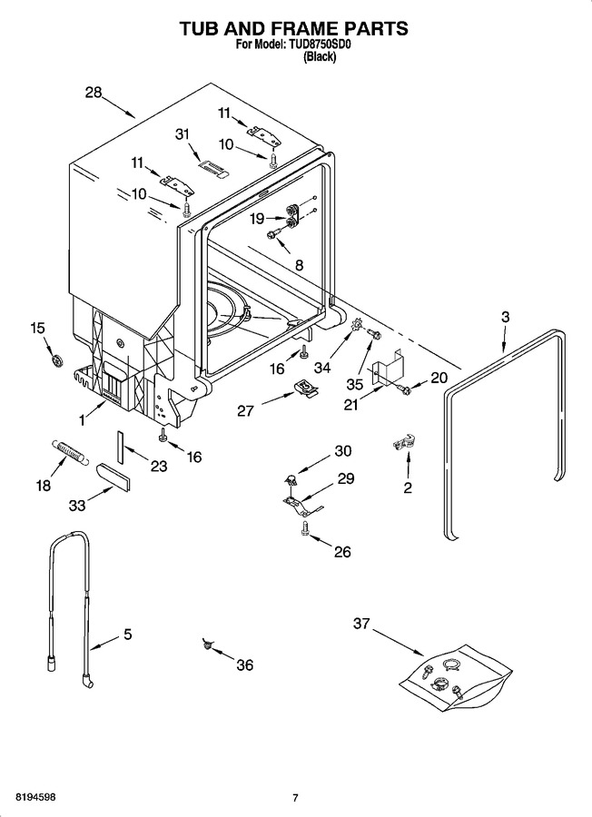 Diagram for TUD8750SD0