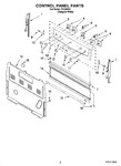 Diagram for 02 - Control Panel Parts