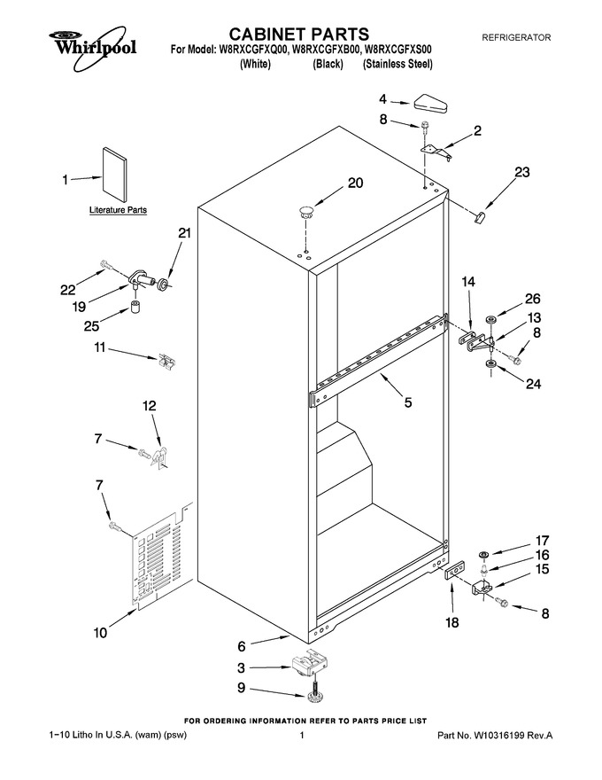 Diagram for W8RXCGFXS00