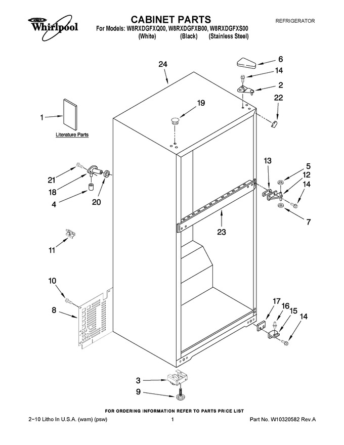 Diagram for W8RXDGFXQ00